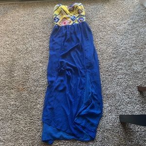 Mossimo Maxi dress tribal Aztec strapless medium